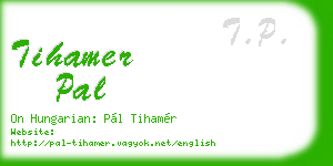tihamer pal business card